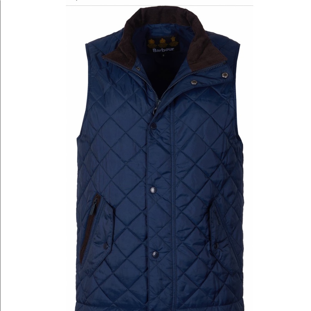 Barbour Kingston Quilted Nylon Vest Navy *never worn*
